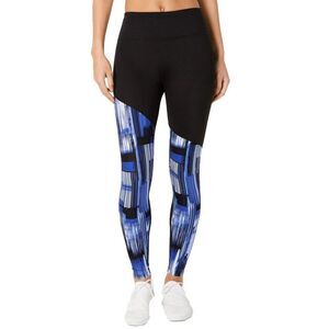 Calvin Klein Performance Women's Black Printed High-Rise Leggings Size Large